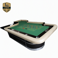 Table de Roulette Professionnelle de Luxe pour Casino, Roues de 32 Pouces, Pieds en Bois Massif, pour 9-10 Joueurs, Écologique et Durable