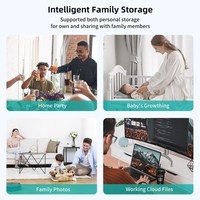 Yottamaster 2.5 "SATA SSD NAS Network Attached Storage casing HDD Backup otomatis Enclosure akses jarak jauh untuk berbagi Data