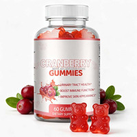 Cranberry Gummies 60 stuks 500mg Volle Fruit Cranberry Poeder Vitamine C&E voor Urine, Immuniteit en Huidverzorging Groothandel OEM