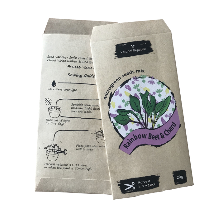 Высококачественные конверты для семян из крафт-бумаги с индивидуальным принтом