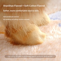 Couverture pour chien en polaire corail double face respirante, personnalisable avec logo, toutes saisons, universelle, lavable et confortable pour dormir