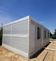 Maison conteneur pliable, dépliage rapide, emballage plat, préfabriquée, 20 pieds, 40 pieds, maisons modulaires portables, maisons, camps