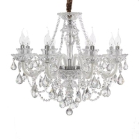Lustres en cristal de luxe modernes, lampes suspendues en verre pour salon et hôtel, éclairage de plafond AC, luminaires suspendus