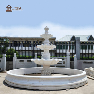 Trevi cổ điển biệt thự ngoài trời nhiều tầng đá cẩm thạch 3 tầng nước đài phun nước để bán - Product Image 4