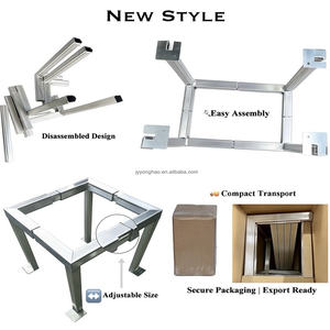 AC condensatörler ve ısı pompaları için özel ağır alüminyum montaj çerçevesi - Product Image 4