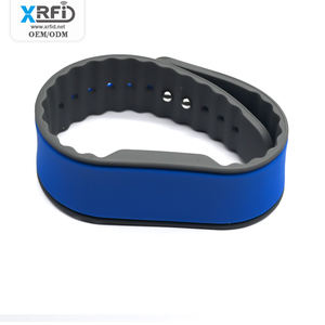 Pulseras ajustables RFID baratas con interfaz de <span class=keywords><strong>comunicación</strong></span> NFC Código QR impreso para el uso del gimnasio del festival Pulseras del festival - Product Image 3