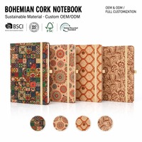 Nouveau carnet A5 transfrontalier avec couverture en bois et sangle, logo personnalisable, bloc-notes cadeau, vente en gros de planificateurs en stock