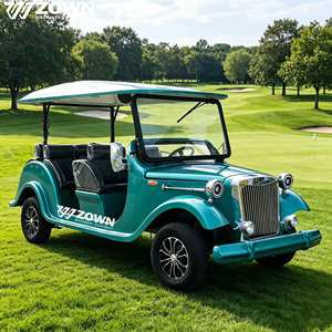 Voiture de golf électrique vintage à moteur 5KW, 4 roues, alimentée au lithium, pour le tourisme, avec garantie de 2 ans, fournie directement par l'usine - Product Image 6