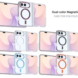 เคสโทรศัพท์มือถือแบบใสแม่เหล็กสำหรับ iPhone รองรับการชาร์จไร้สายแบบคู่ ป้องกันการกระแทก ฝาหลังป้องกัน - Product Image 2