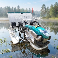 Transplanteuses de riz manuelles à 5 positions, espacement des semis 120-210 mm, pour petits terrains, profondeur réglable, directement de l'usine (OEM/ODM)