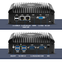 PC industriel CWWK i3 i5 i7, mini PC pare-feu, 2x RTL8111H 1GBE LAN, 2x RS232 COM, DDR4, HD+VGA, MIC, ordinateur industriel
