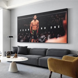 Stampa su Tela Motivazionale 'MMA <span class=keywords><strong>Fighter</strong></span> Fear No One', Poster UFC per Palestra, Ufficio, Man Cave o Decorazione Sala Sport da Combattimento, Regalo - Product Image 3