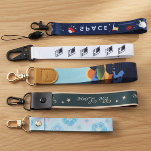 Factory Price Lanyard With Logo Custom Polyester Lanyard Short Wrist Strap Keychain for Promotional Gift