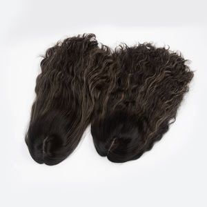 Yuanzhen Topper capillaire juif de luxe en cheveux naturels, avec base en soie ou en dentelle, pour femmes juives blanches - Product Image 3