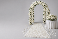 Lot de fleurs de mariage en soie faites à la main sur mesure, pour arche, chemin de table, centre de table, décoration de fête nuptiale, couleur assortie, vente en gros