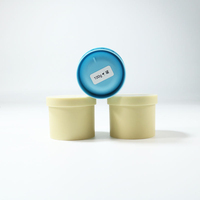 Pot en plastique rond de 150 g pour crème de soin de la peau, couleurs personnalisables, écologique, avec couvercle à vis pour crème exfoliante et masque facial