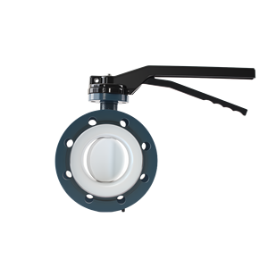 Awwa dn100 pn16 כוח ידני 4 ידית ידית יציקה יציקה פלדה רכה סוג חותם פרפרים - Product Image 1