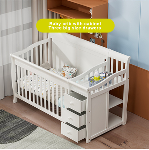 Letto per Bambini in Legno di Pino Massiccio con Cassetti e <span class=keywords><strong>Fasciatoio</strong></span>, Vendita all'Ingrosso - Product Image 4