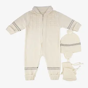 Trending Designer Toddler Knit maglione New Born Baby Kids maglione ragazzi ragazze Set abbigliamento per bambini punto croce Knit 3 Pc Set