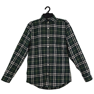 Camisas a <span class=keywords><strong>cuadros</strong></span> negras y rojas para hombre de algodón 100%, camisas de manga larga anticontracción para hombre - Product Image 2