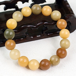 Multi Gem Bodhi Root <b>Bracelet</b> 12mm Round Beads Rainbow Colors Unisex <b>Couple</b> <b>Bracelet</b> Everyday Wear - Product Image 4