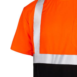 Camisa de Seguridad de Alta Visibilidad con Bolsillo, Ropa de Trabajo Reflectante para Hombre, Certificación ANSI/ISEA 107, 100% Poliéster - Product Image 5