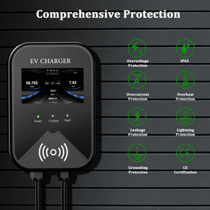 Chargeur <span class=keywords><strong>Électrique</strong></span> Portable Wi-Fi 32A Triphasé 22kW pour <span class=keywords><strong>Domicile</strong></span>, Station de <span class=keywords><strong>Recharge</strong></span> Rapide 2 Niveaux 11kW AC Type 2, 7kW 22kW pour <span class=keywords><strong>Voiture</strong></span>, Nouveau EVSE - Product Image 5
