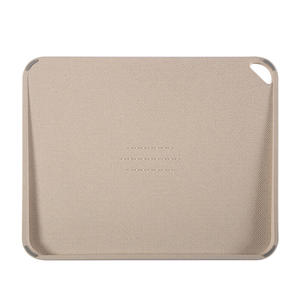 Tabla de cortar de doble cara PP de grado alimenticio de cocina sin BPA, bloque de cortar de paja de trigo no tóxico con ranura para jugo - Product Image 5