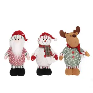 Standing Doll Christmas Decoration Fashion Glowing Santa Claus Doll Creative Snowman Colorful Standing Doll