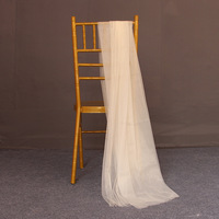 Nouvelles Ceintures de Chaise en Chiffon à Volants et Paillettes pour Mariages, Banquets et Événements