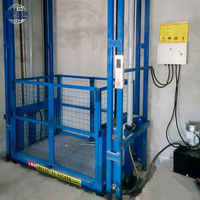 Plateforme élévatrice hydraulique verticale, élévateur de marchandises industriel, élévateur de charges lourdes pour entrepôt