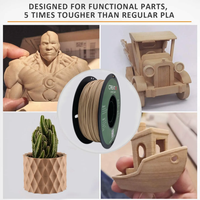 Filament en bois de vente chaude pla 1.75 filament 1kgs filament en bois d'imprimante 3D multi-couleurs pour l'impression 3d