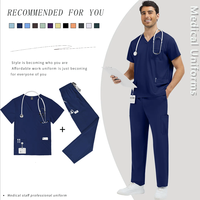 Tenue d'opération populaire pour SPA, clinique vétérinaire et dentaire, ensemble deux pièces, multicolore, grande taille, unisexe, en polyester