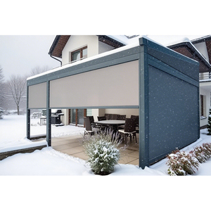 Hiện đại CE chứng nhận không thấm nước CE hiện đại Polyester nhôm mưa bảo vệ mái hiên toàn cầu xuất khẩu gió kháng Patio dù để che nắng - Product Image 4