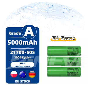 แบตเตอรี่ลิเธียมไอออนแบบชาร์จได้ 21700 50S 5000mAh <span class=keywords><strong>3</strong></span>.7V สต็อกยุโรป 25A รองรับการคายประจุ รับประกัน <span class=keywords><strong>3</strong></span> ปี อายุการใช้งาน 6000 รอบการชาร์จ - Product Image 1