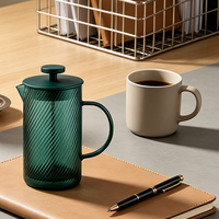 Cafetière à piston en verre de haute qualité pour usage domestique