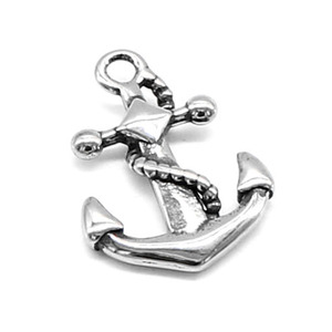Dijes de ancla de acero inoxidable de 20.5x14.5x3 mm para hacer pulseras, accesorios de joyería DIY, forma irregular, cinco colores disponibles - Product Image 2