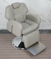 Chaise de barbier moderne multifonctionnelle réglable avec pompe hydraulique, chaise de coiffure ergonomique pour la coupe de cheveux