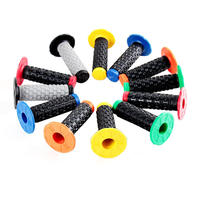 Ensemble de poignées de guidon de moto en silicone antidérapant RMDS Comfort Grip, logo personnalisé, résistant à l'usure, absorbant les chocs, motocross