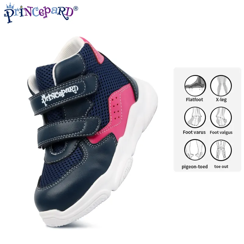 Princepard-zapatos ortopédicos de cuero personalizados para niños, botas y zapatos ortopédicos cómodos