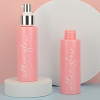Flacon cosmétique en plastique PET rechargeable vide de 100 ml, 120 ml, 150 ml avec pompe argentée pour crème solaire, emballage personnalisé
