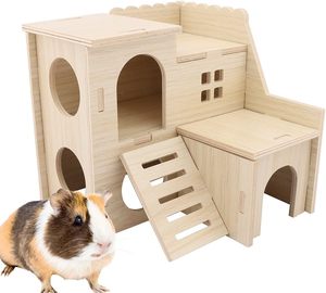 <span class=keywords><strong>Maison</strong></span> en bois de cochon d'Inde fenêtre animaux de compagnie grande <span class=keywords><strong>cabane</strong></span> de jeu pour gerbille furet écureuil rats souris hérisson <span class=keywords><strong>maison</strong></span> en bois - Product Image 1