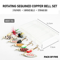 5 pièces/boîte 7g basse Buzzbait flottant haut crayon à eau chatterbait plume queue Spinner appât Spinnerbait cuillère leurre ensemble