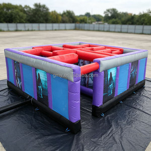 Laberinto Inflable Negro de <span class=keywords><strong>Terror</strong></span> para Alquiler - Product Image 1
