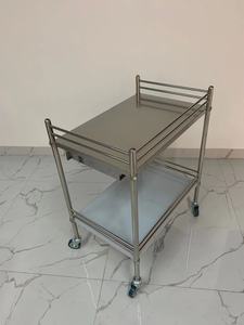 Factory Price Hospital Use Clinic Stainless Steel <strong>Dressing</strong> Cart <strong>Trolley</strong> Instrument Cart Mayo Instrument <strong>Trolley</strong> - Product Image 2