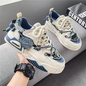 Thick-soled Flat Skateboarding <b>Men</b> Sneakers High quality Casual and Walking Style Tennis Shoes Luxury Designer Shoes for <b>men</b> - Product Image 3