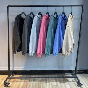 เสื้อฮู้ดผู้ชายวินเทจผ้าฝ้าย420กรัม100% แนวสตรีทคุณภาพสูงสำหรับผู้ชายขายส่ง - Product Image 2