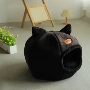 Nueva comodidad para dormir profundo en invierno <span class=keywords><strong>Cama</strong></span> para gatos Iittle Mat Basket Small Dog House Products Tienda para mascotas Cozy Cave Nest Indoor <span class=keywords><strong>Cama</strong></span> Gato - Product Image 5