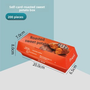Scatola di <span class=keywords><strong>Carta</strong></span> per Patate Dolci Arrostite Monouso, Sacchetto di <span class=keywords><strong>Carta</strong></span> per Patate Dolci Arrostite, Scatola di Imballaggio per Patate Dolci Arrostite - Product Image 5