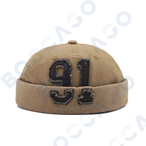 <span class=keywords><strong>Gorra</strong></span> Docker sin Visera, Diseño 2026, <span class=keywords><strong>91</strong></span> Parches, Estilo Retro Vintage Lavado, Hebilla de Ajuste Metálica, Unisex para Adultos - Product Image 5